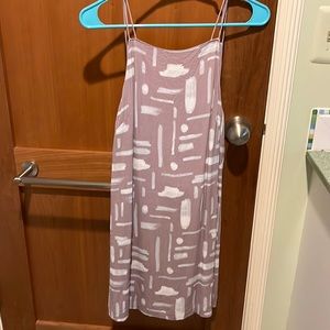 Purple summer dress with cut out